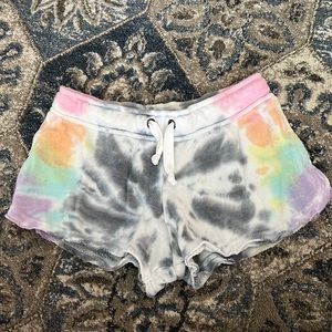 tie-dye sweatshorts